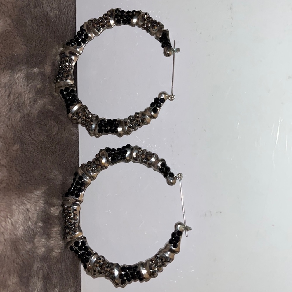 Silver Hoops